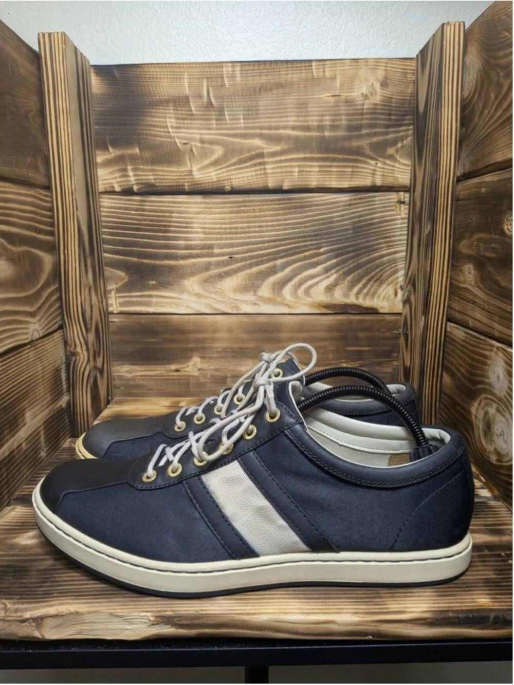 Timberland Canvas Low Top Shoes Mens Size 9 Blue Colorblock Sneakers 34582